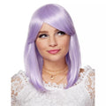 Side Bang Purple Pageboy Wig