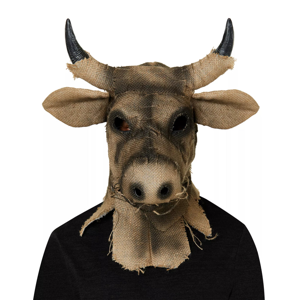 Moving Mouth Bull Scarecrow Full Mask
