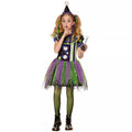 Kids Glow in the Dark Neon Clown Costume
