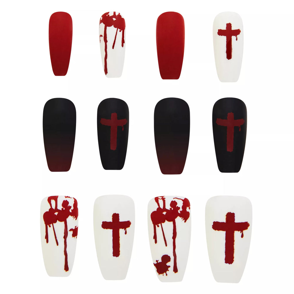 Bloody Cross Press-On Nails