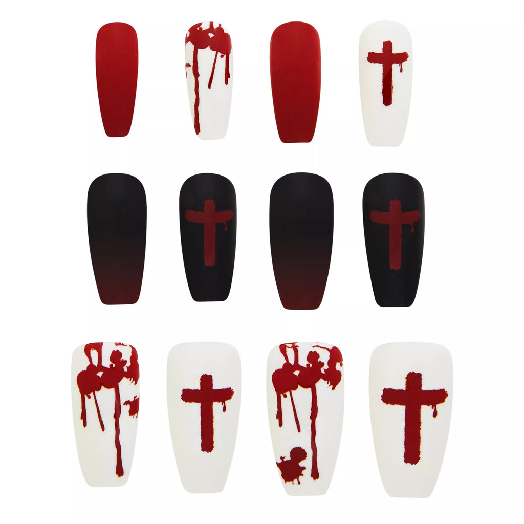 Bloody Cross Press-On Nails