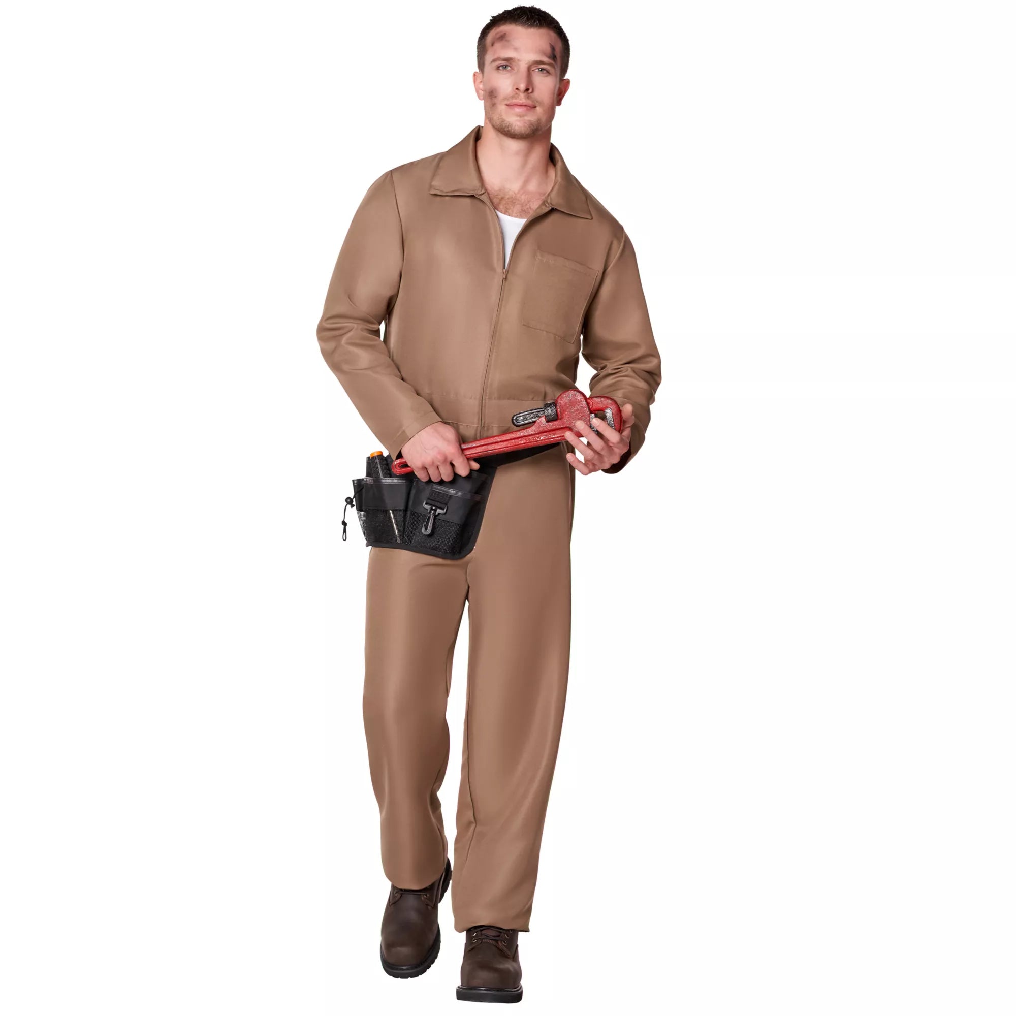 Adult Brown Mechanic Jumpsuit