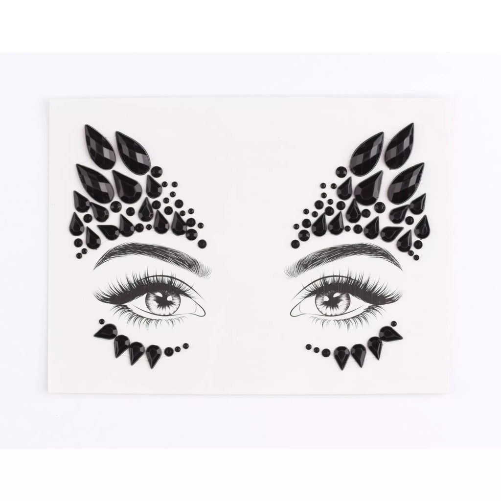 Black Jewel Face Decal