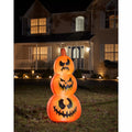 4 Ft Light-Up Pumpkin Stack Inflatable Decoration