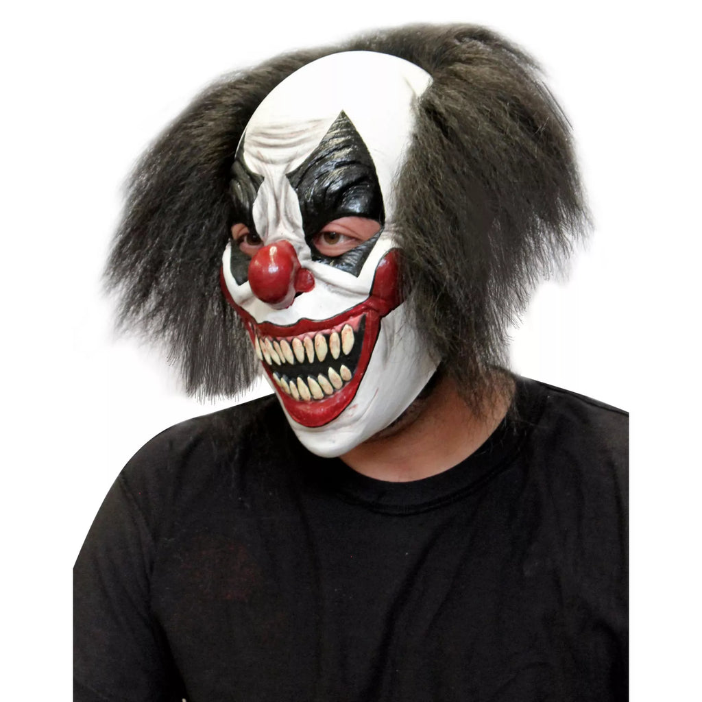 Red White and Black Clown Full Mask