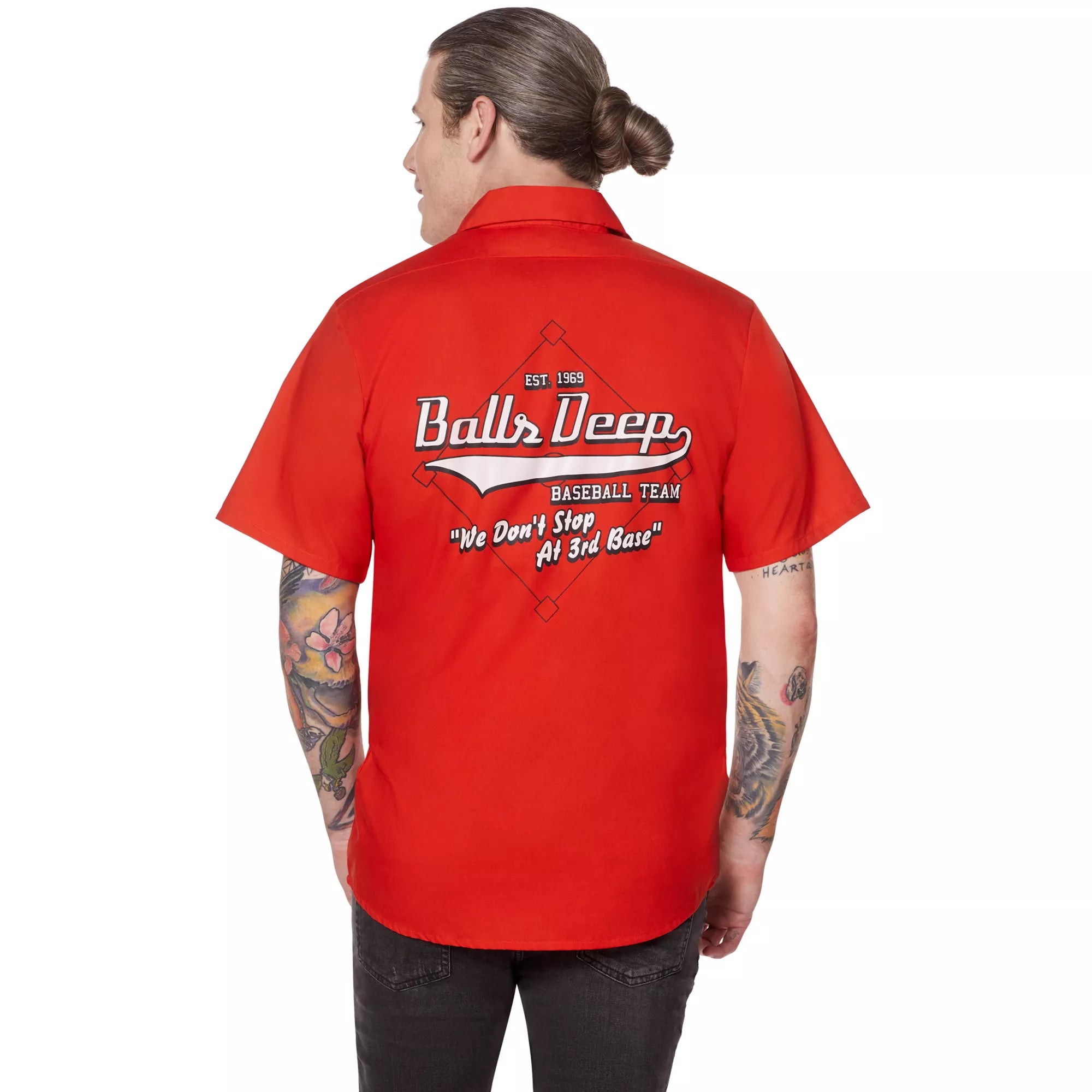 Adult Balls Deep Work Shirt