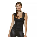 Adult Black Lace Cap Sleeve Corset