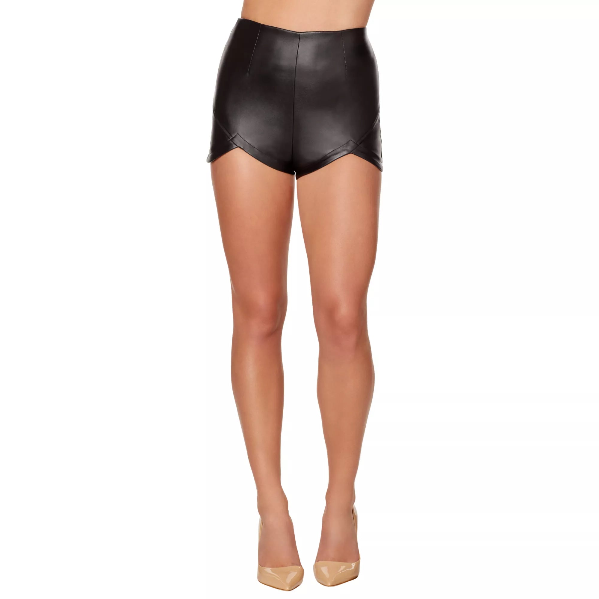 Faux Leather Shorts