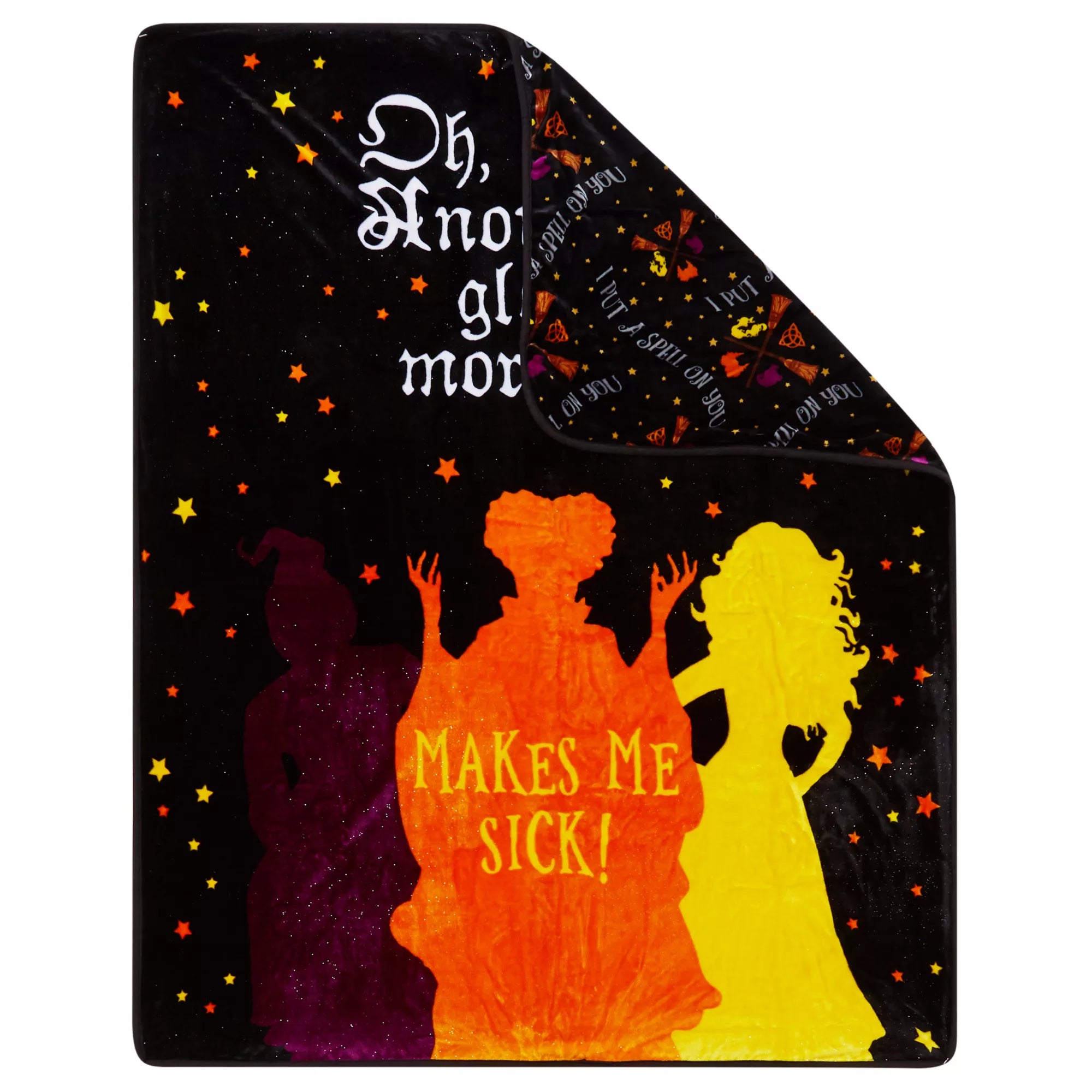 Makes Me Sick Fleece Blanket - Hocus Pocus