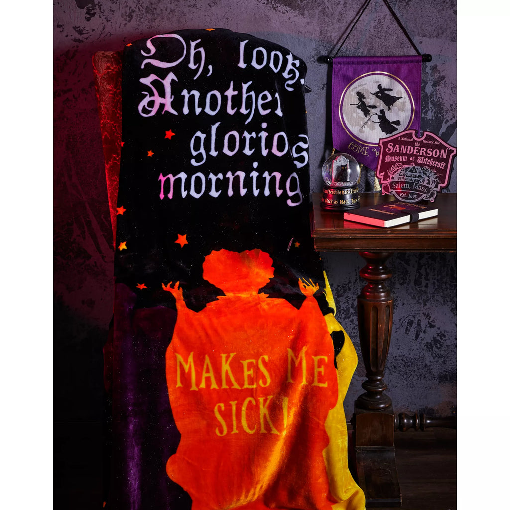Makes Me Sick Fleece Blanket - Hocus Pocus