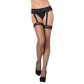 Black Backseam Fishnet Garter