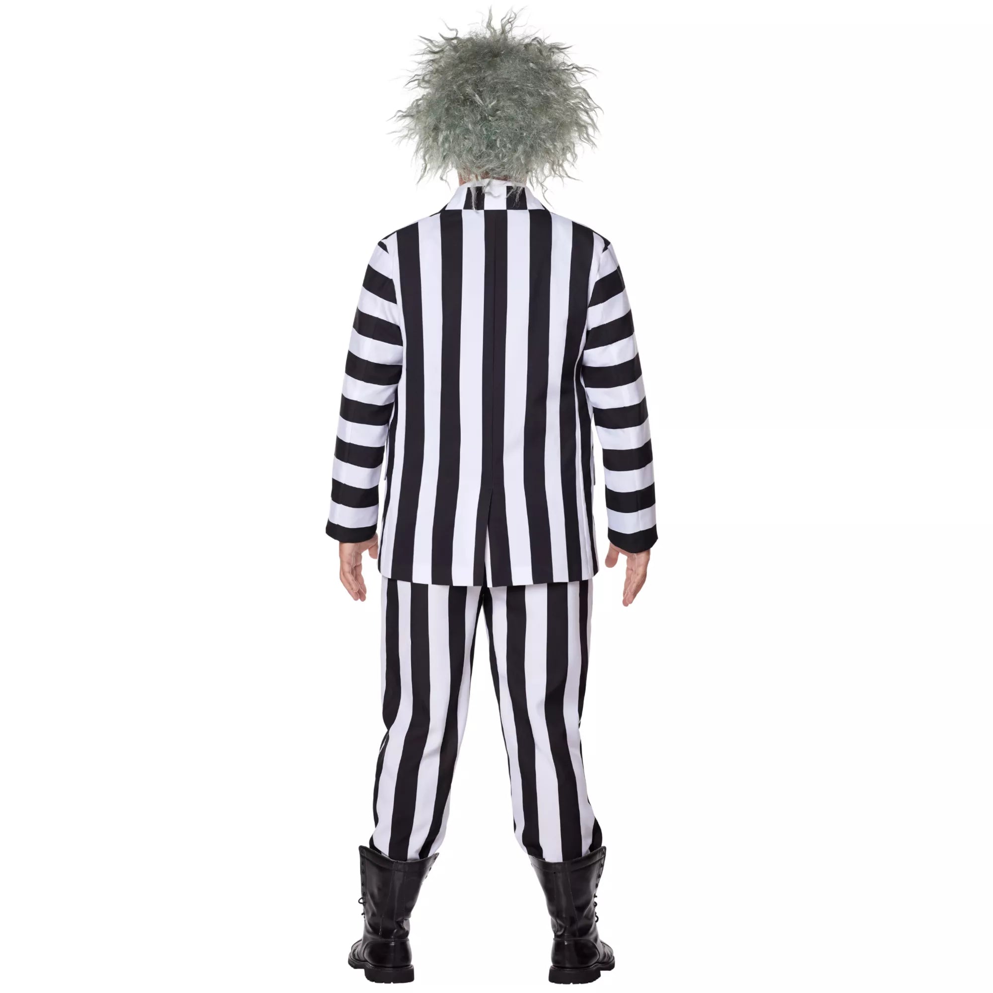 Adult Beetlejuice Striped Plus Size Suit