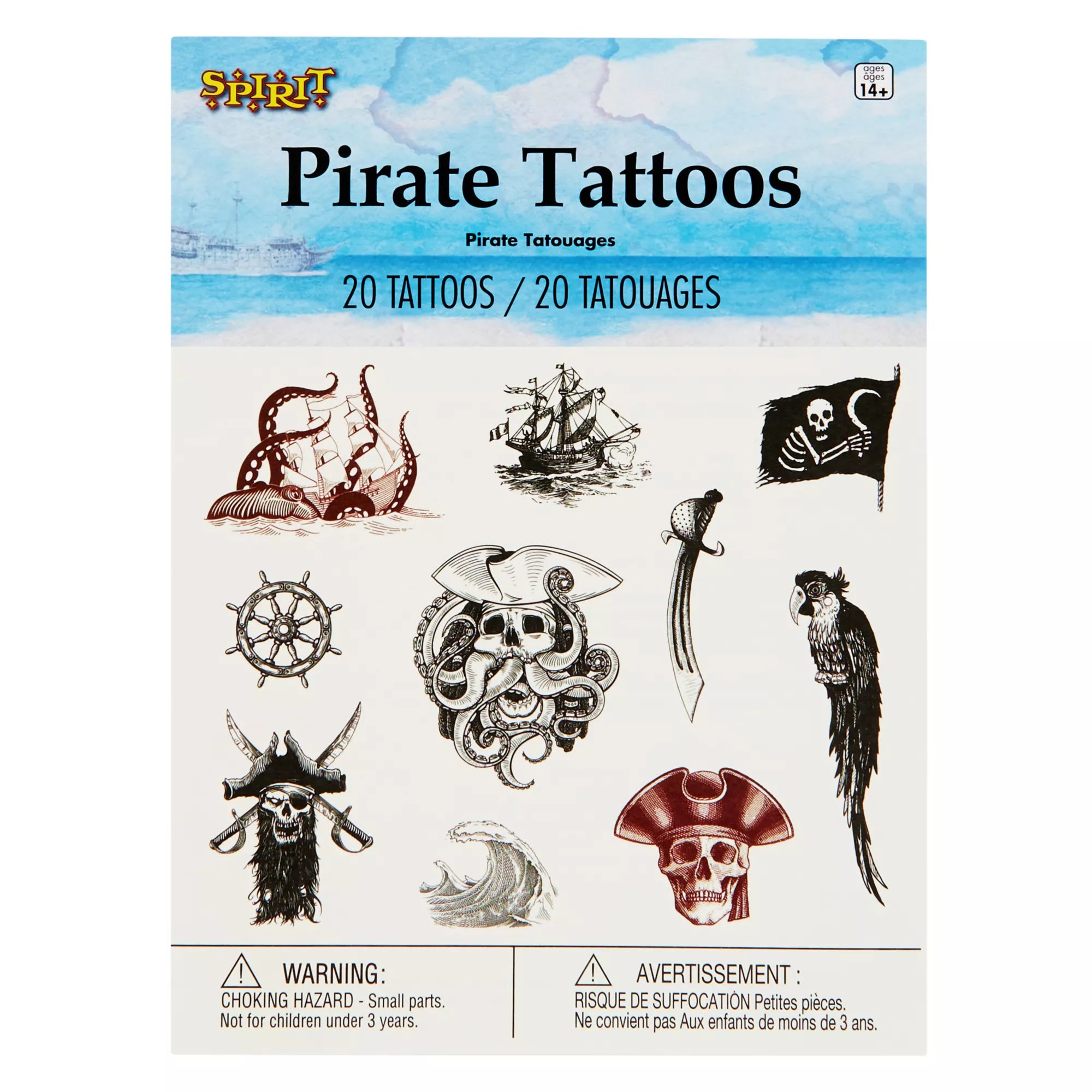 Pirate Temporary Tattoos