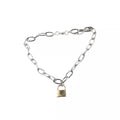 Punk Padlock Chain Necklace