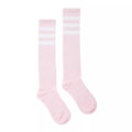 Pink and White Knee High Socks