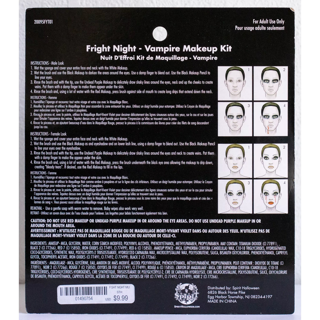 Fright Night Vampire Makeup Kit