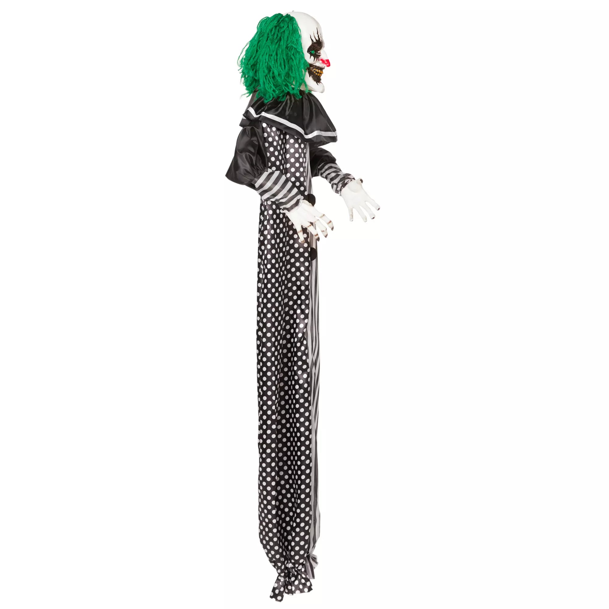 5 Ft Animated Light-Up Clown Hanging Prop - Decorations