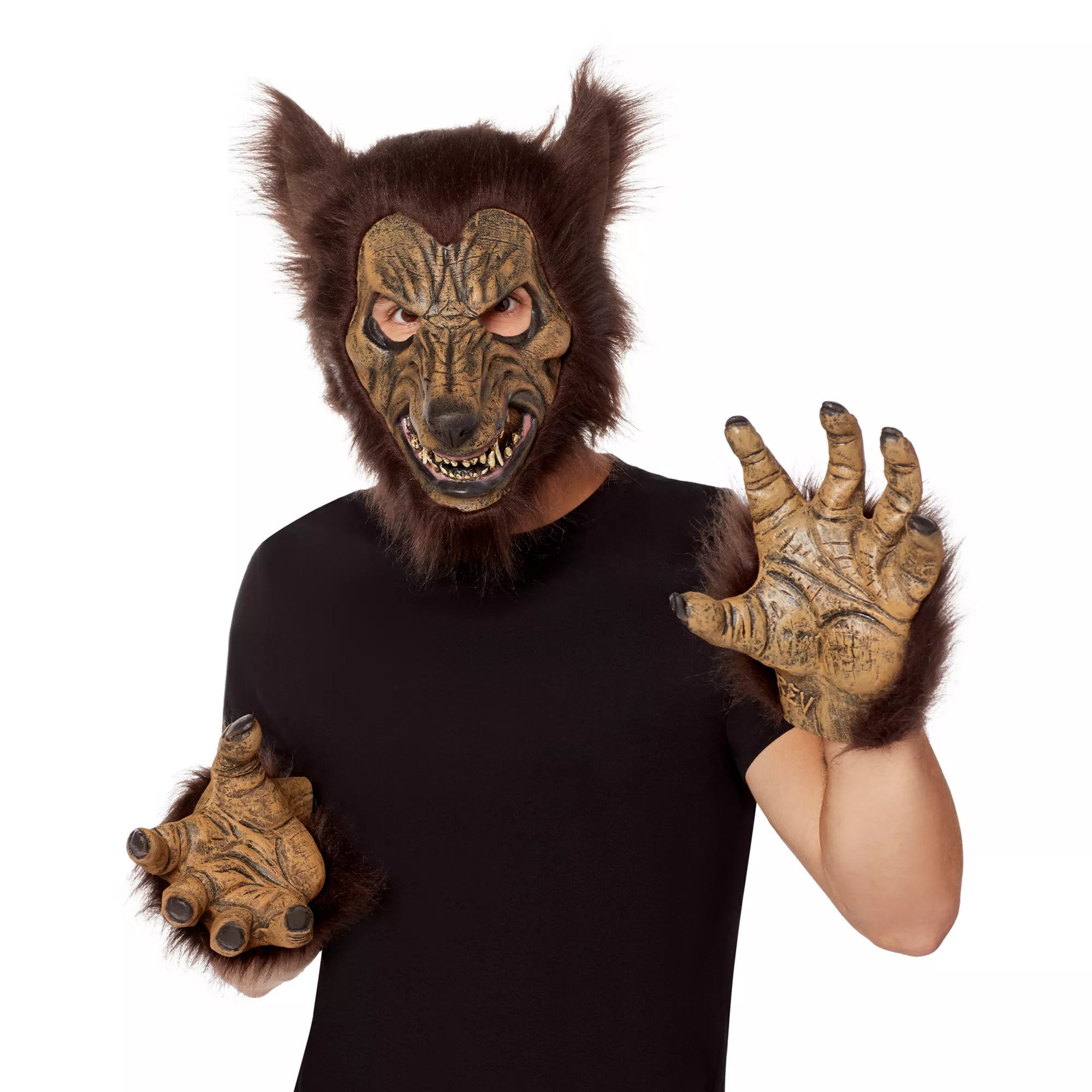 Werewolf Half Mask with Hands