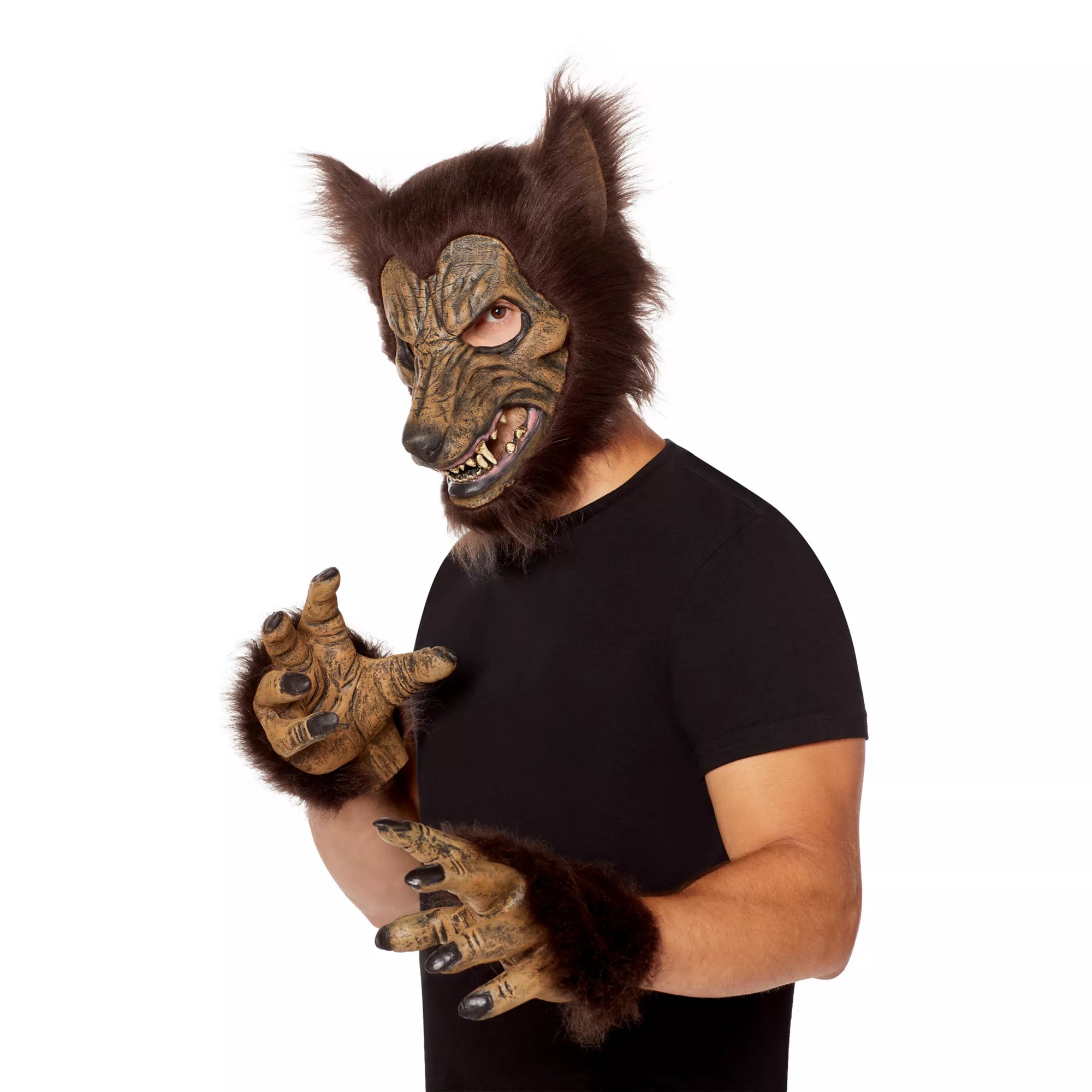 Werewolf Half Mask with Hands