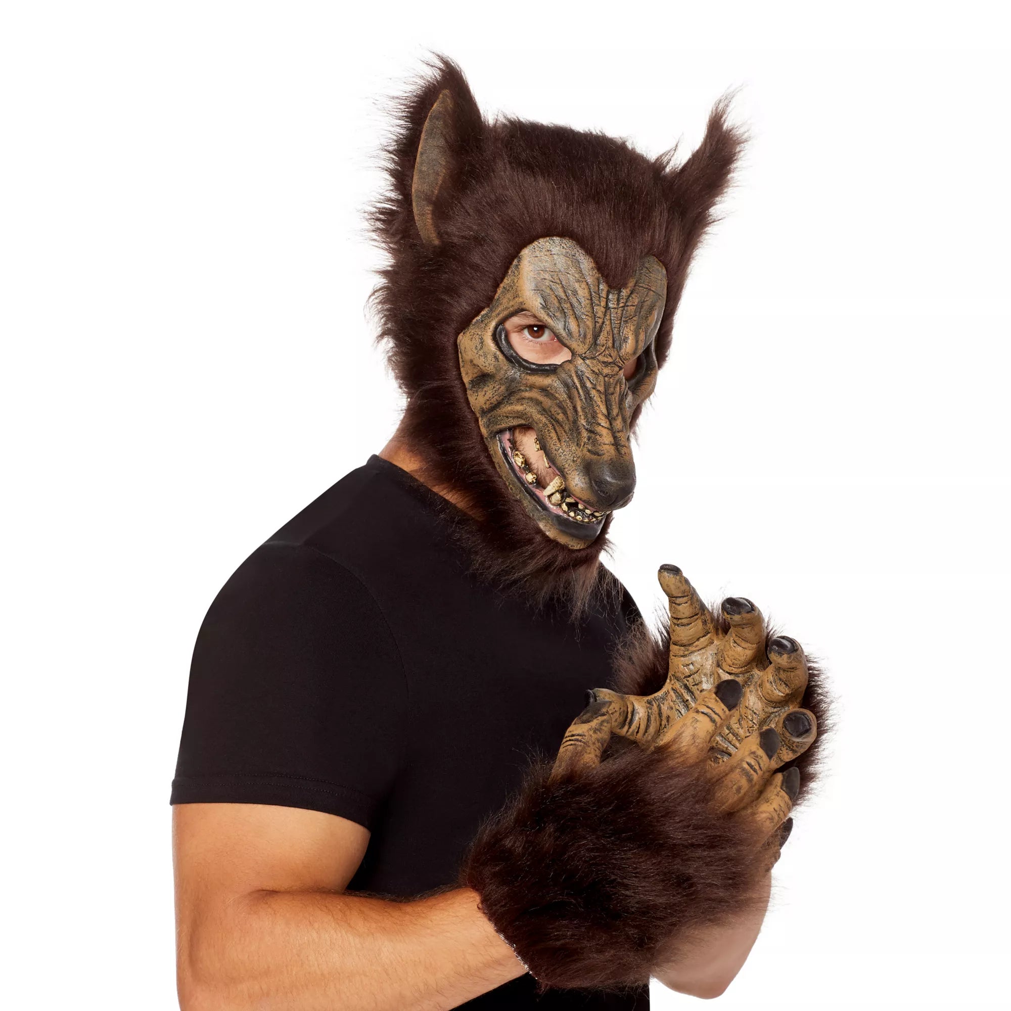 Werewolf Half Mask with Hands