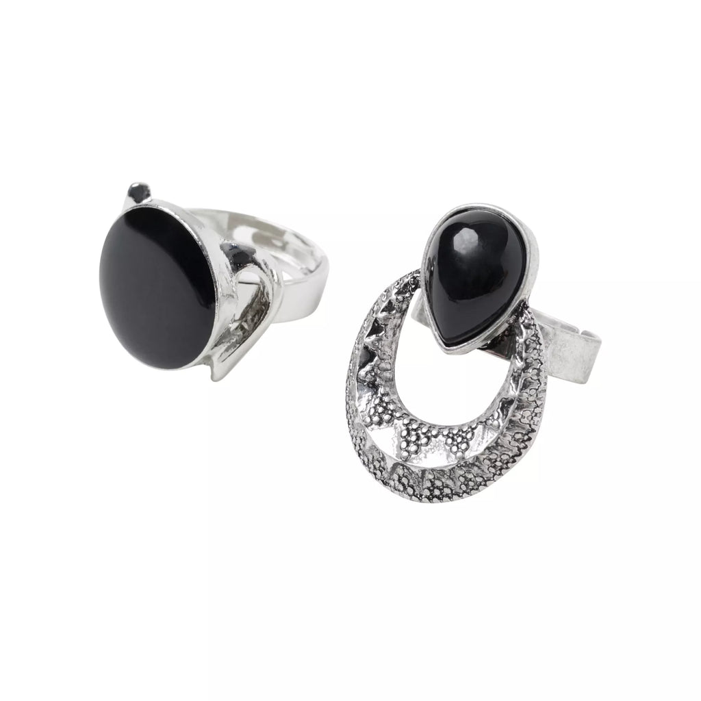 Pentagram Witch Rings Set