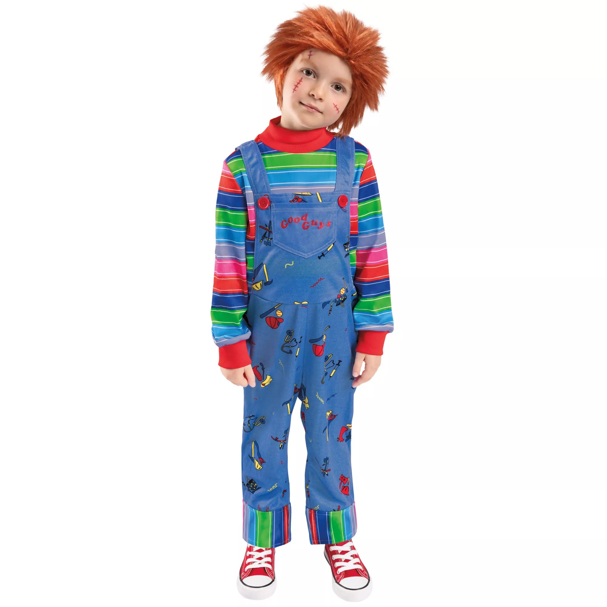 Toddler Chucky Jumpsuit Costume