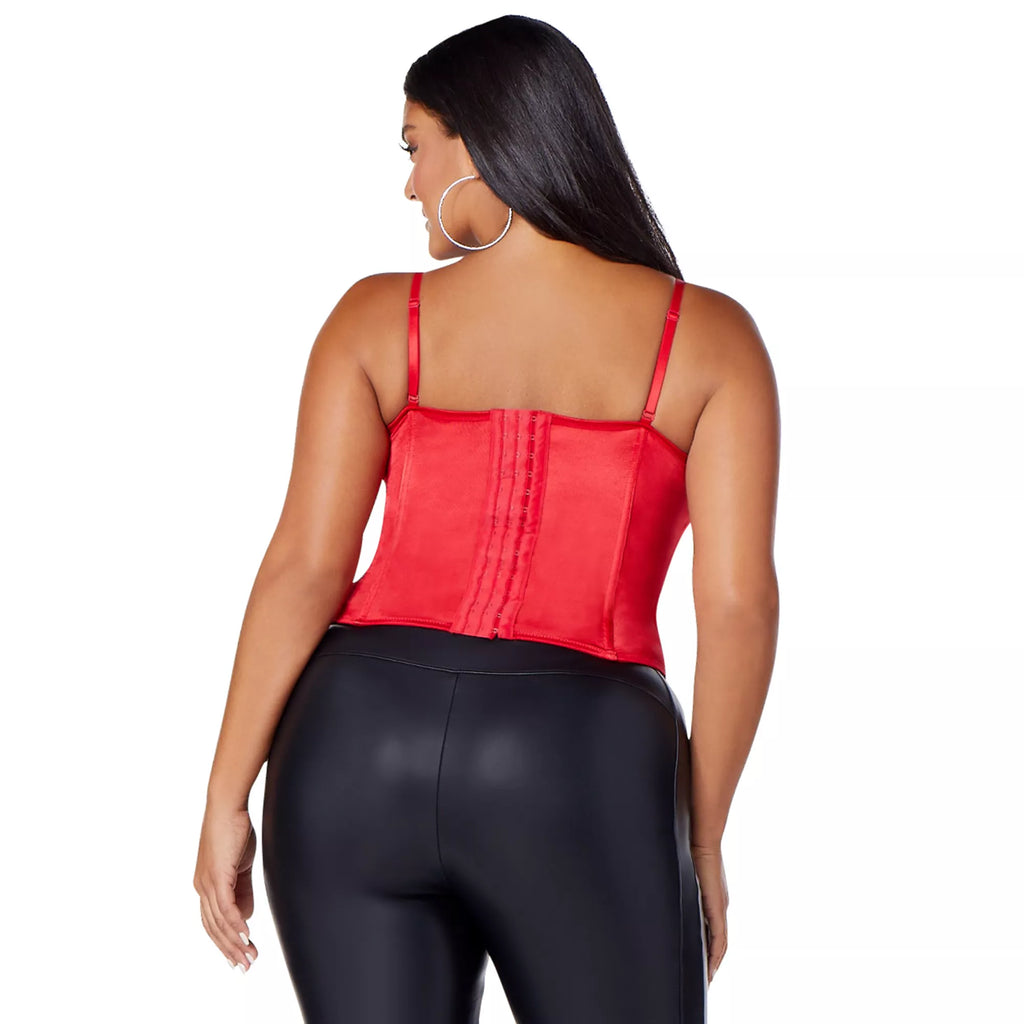 Red Lace Up Corset