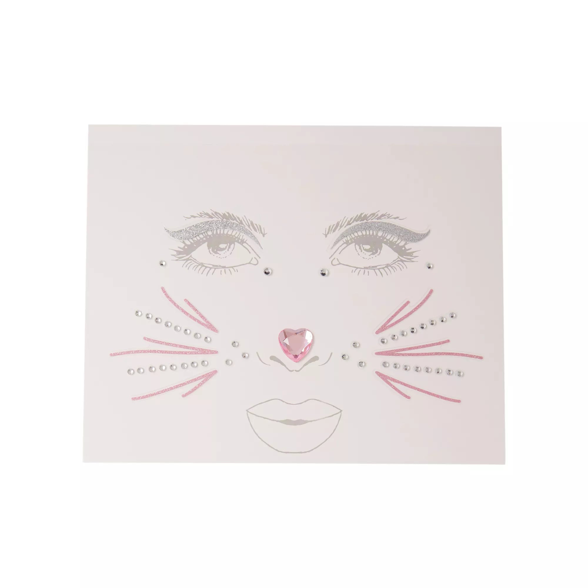 Gemstone Bunny Face Decals