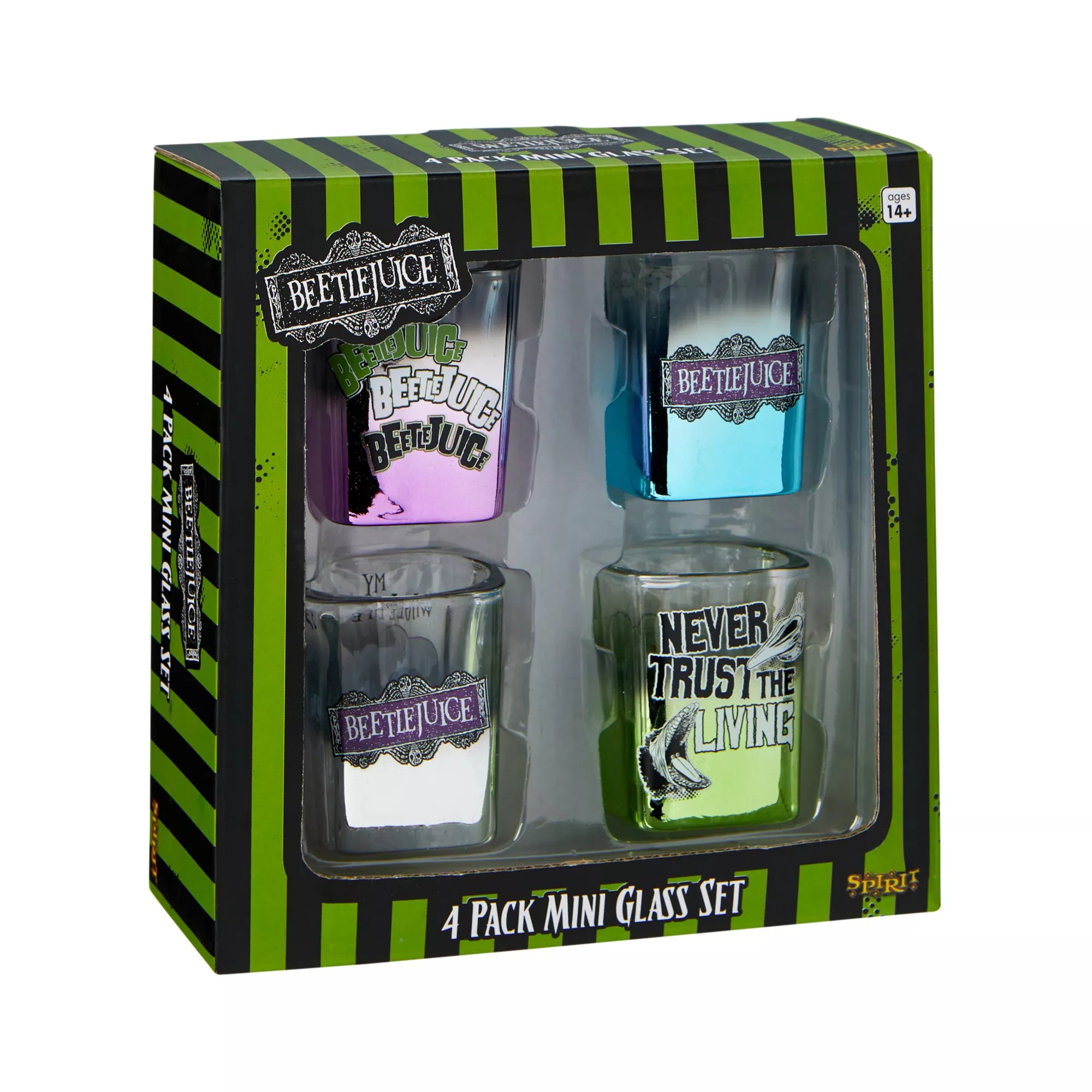 Beetlejuice Mini Glass Set - 4 Pack