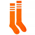 Orange and White Knee High Socks