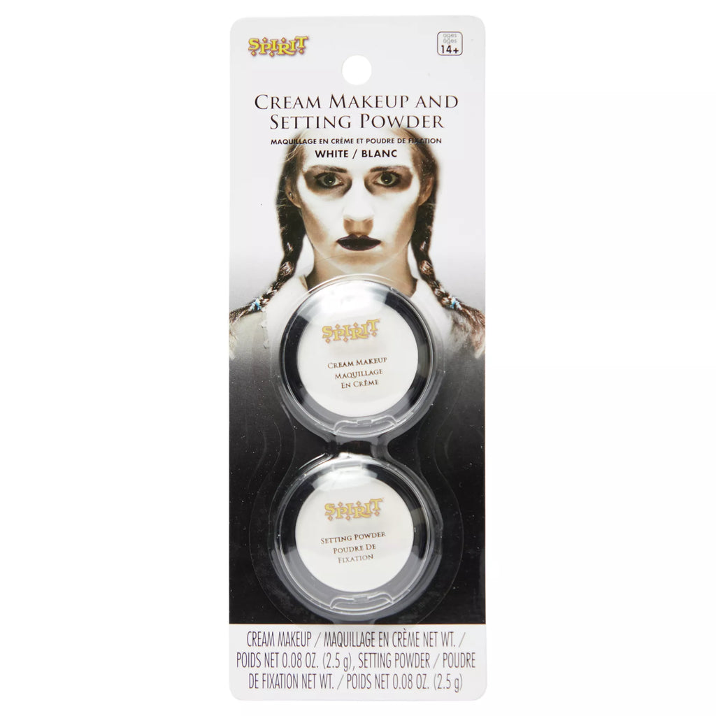 White Cream Makeup and Setting Powder