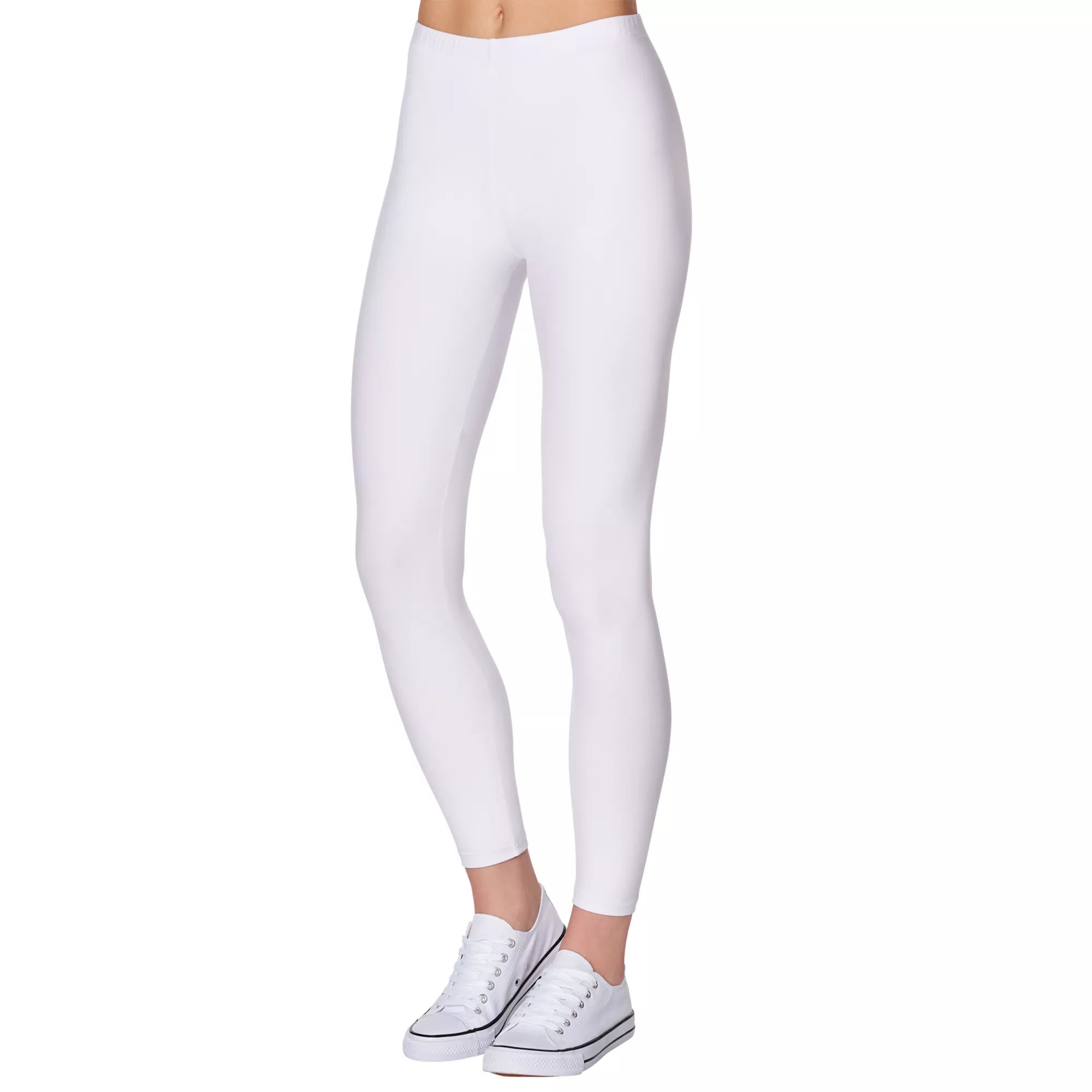 White Footless Leggings