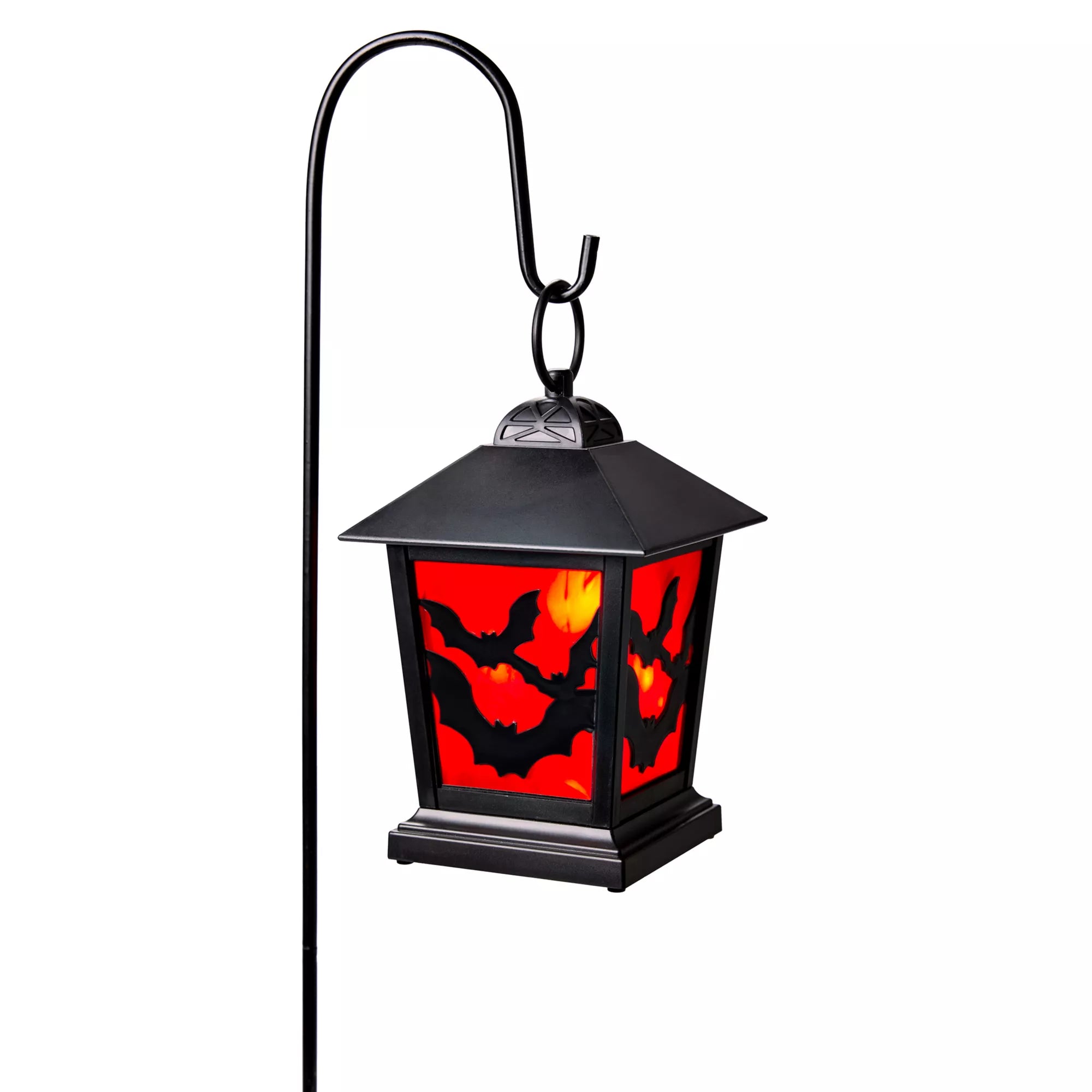 Red LED Creepy Bats Lantern Pathway Markers - 4 Pack