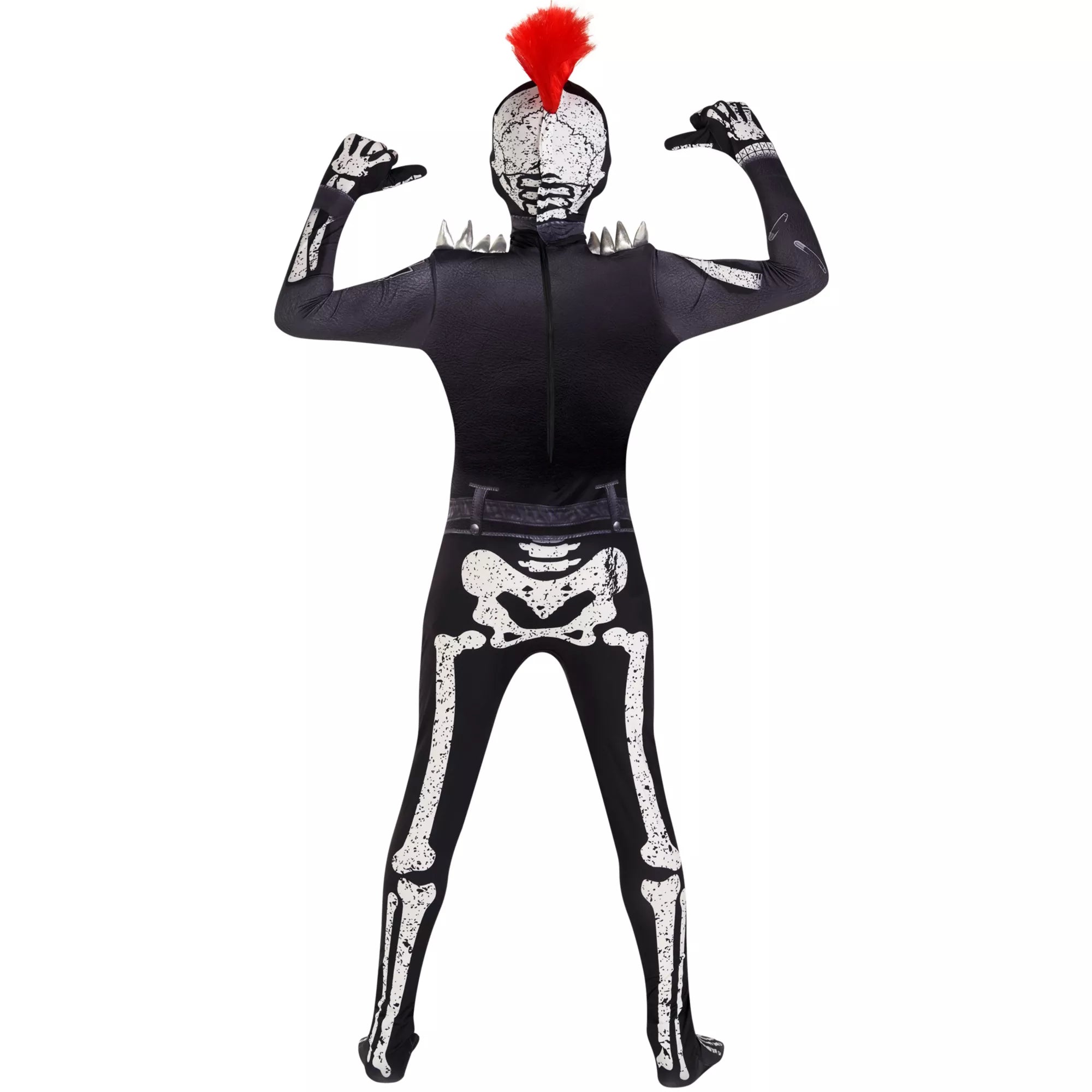 Kids Punk Skeleton Skin Suit Costume
