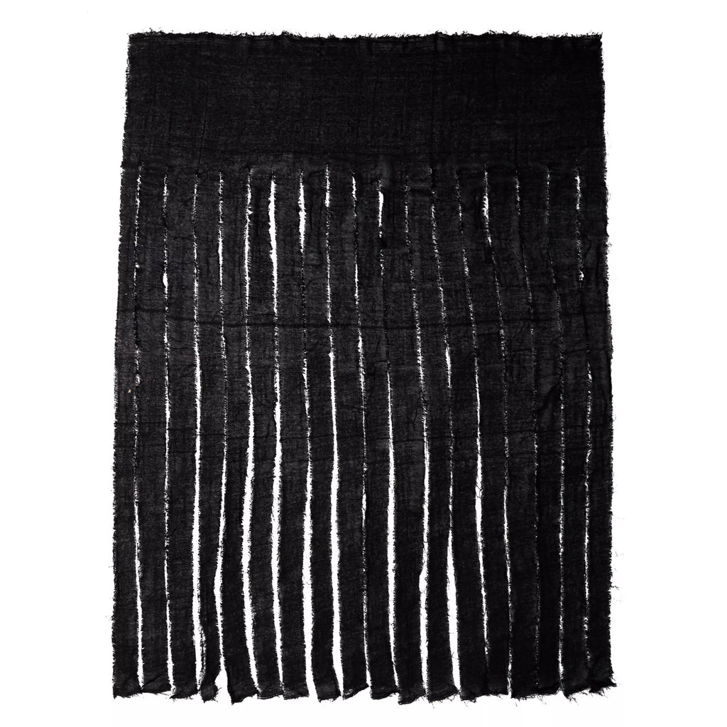 Black Shredded Curtain