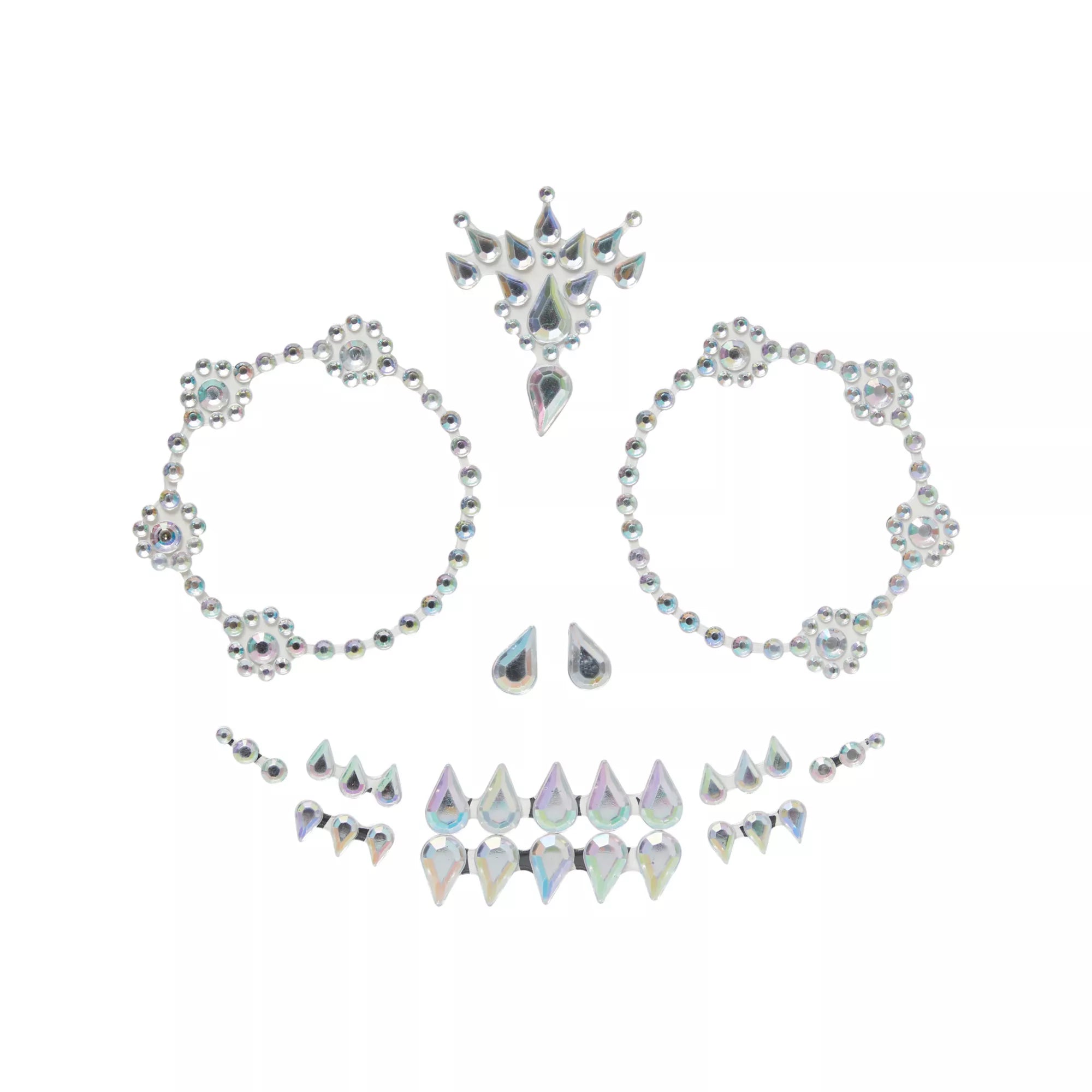 Skeleton Jewel Face Decals