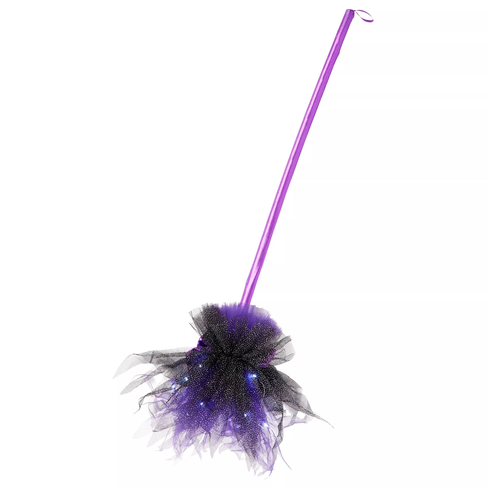 Purple Light-Up Witch Broom