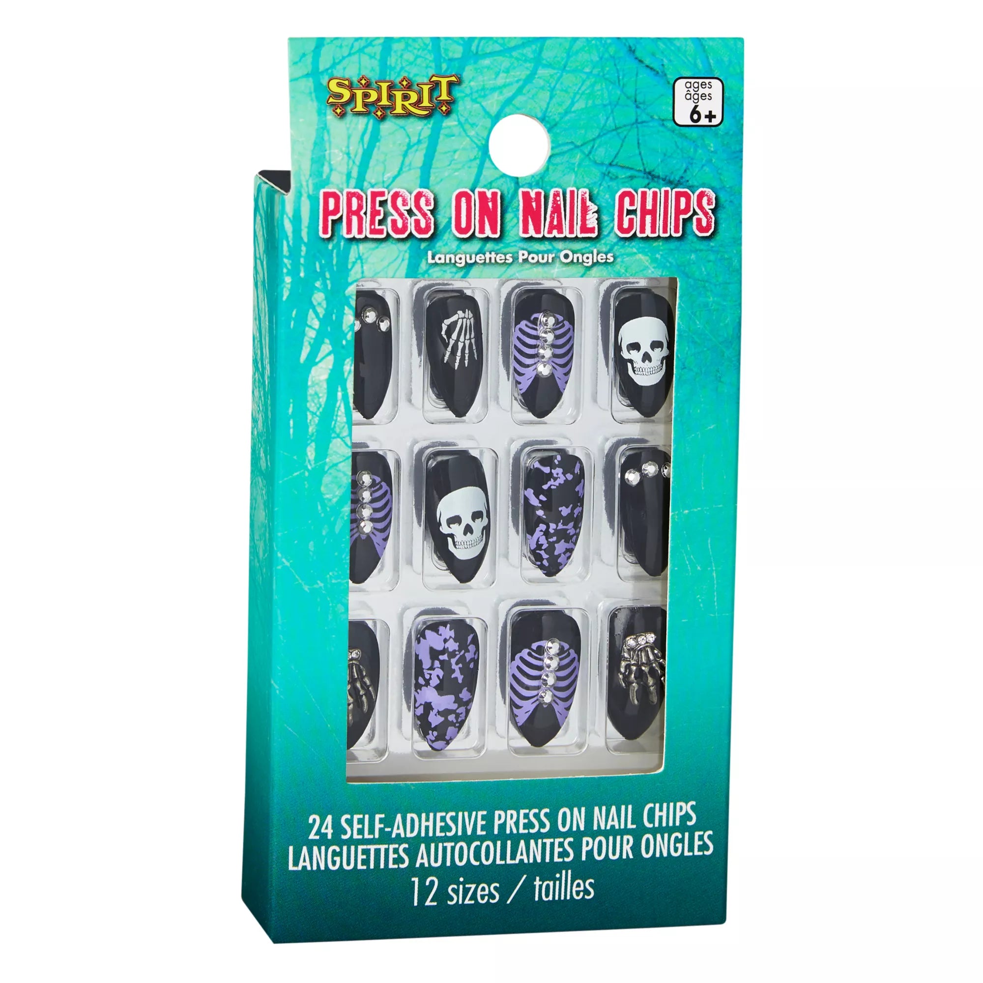 Kids Skeleton Nails