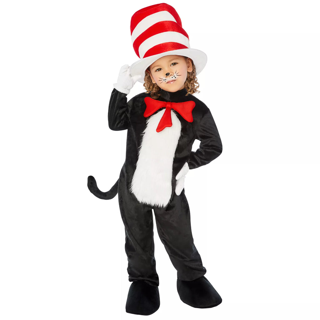 Toddler Cat in the Hat Jumpsuit Costume – Dr. Seuss