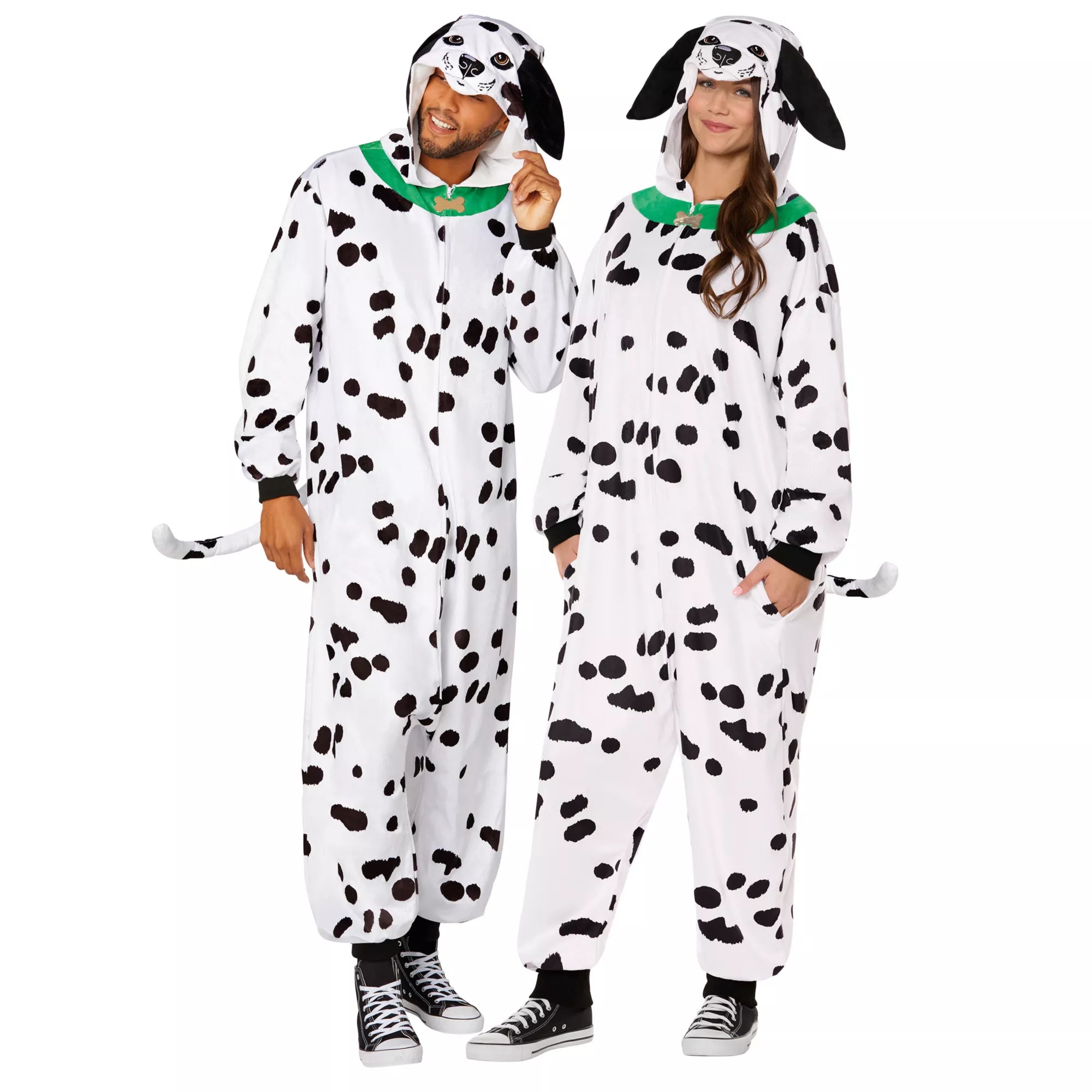 Adult Dalmatian Jumpsuit Costume