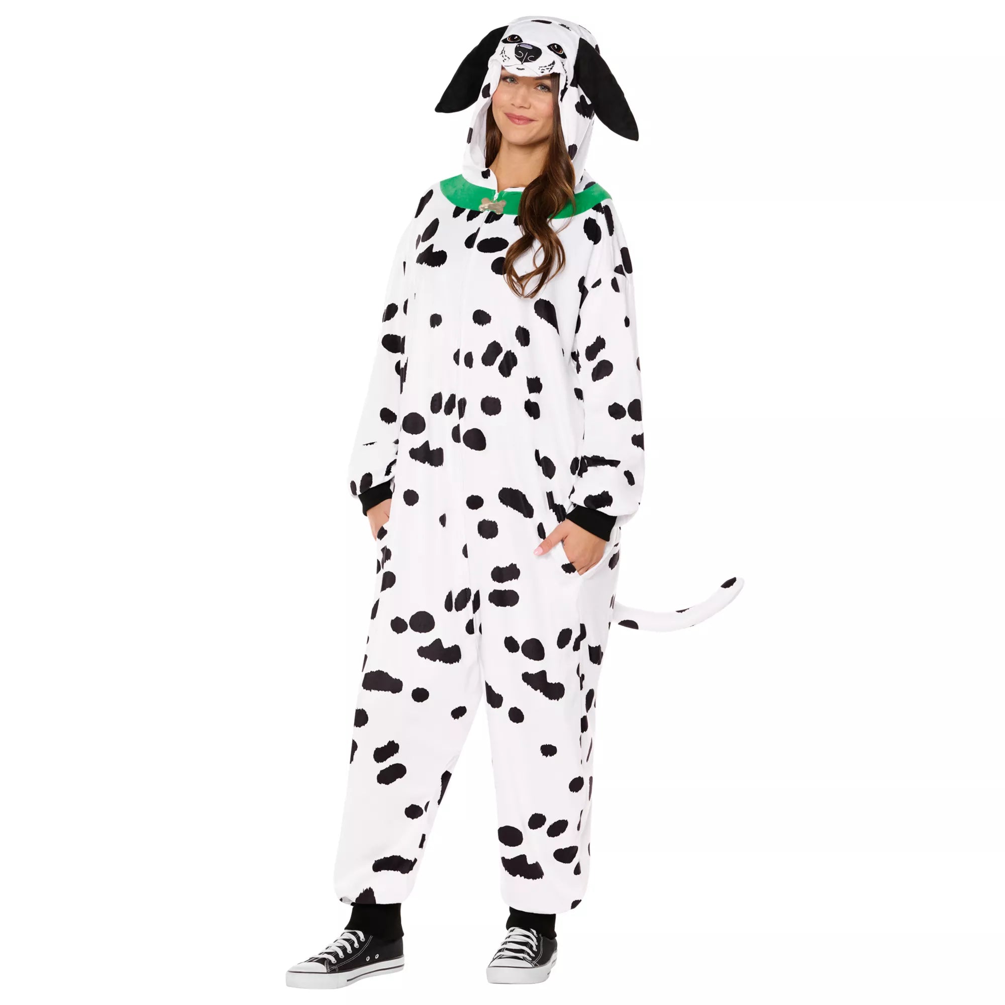 Adult Dalmatian Jumpsuit Costume