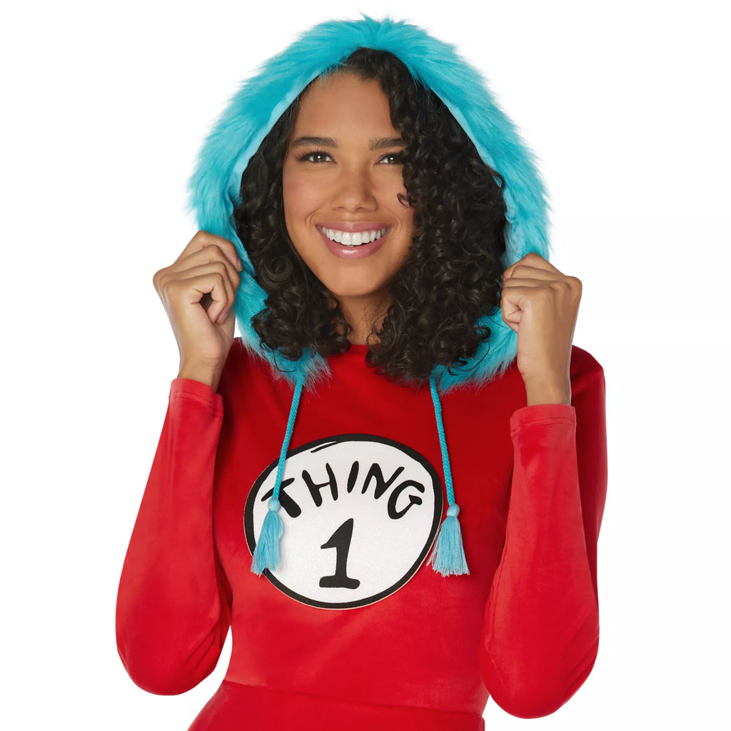 Adult Thing 1 and Thing 2 Dress Costume - Dr. Seuss