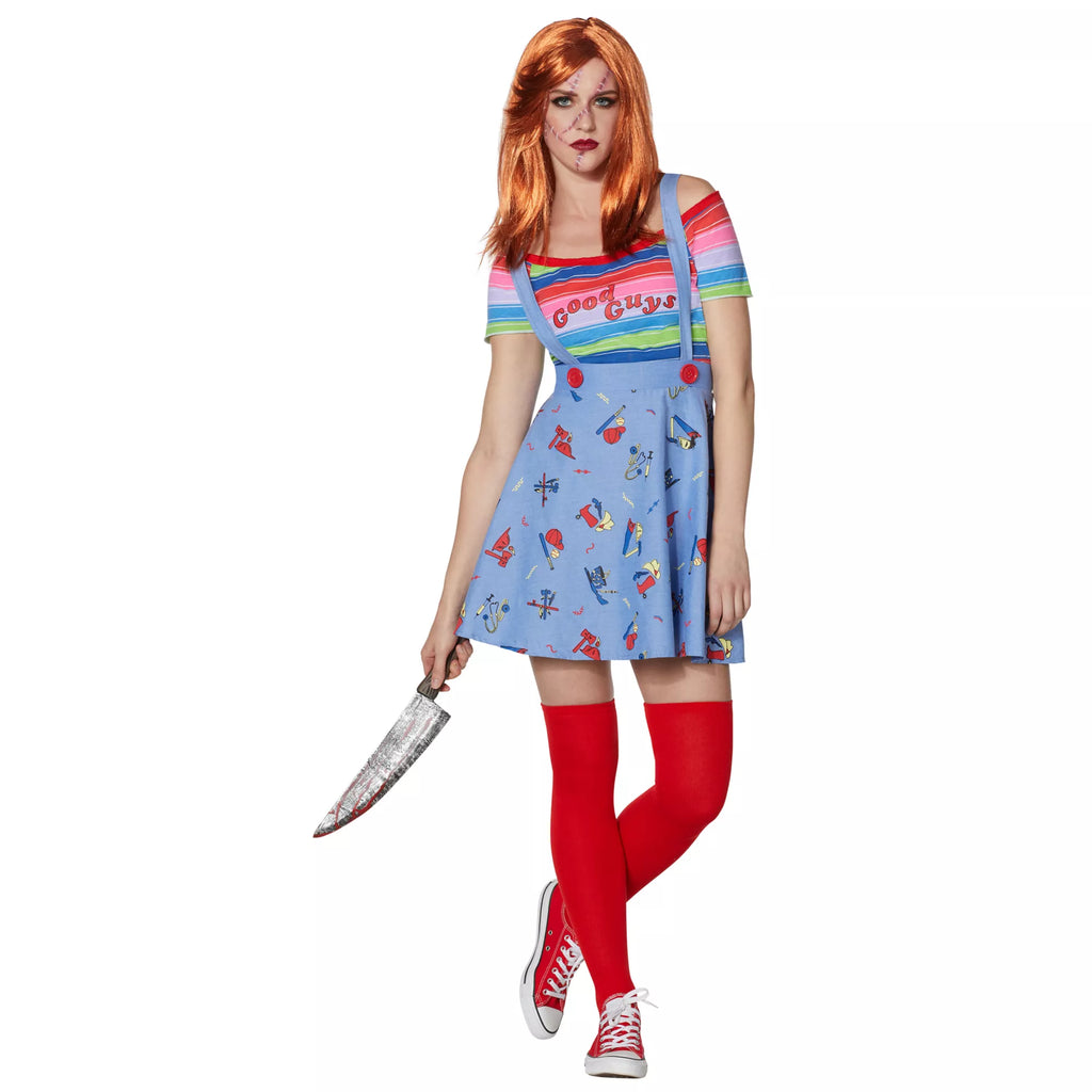 Adult Plus Size Chucky Good Guys Skirt Costume