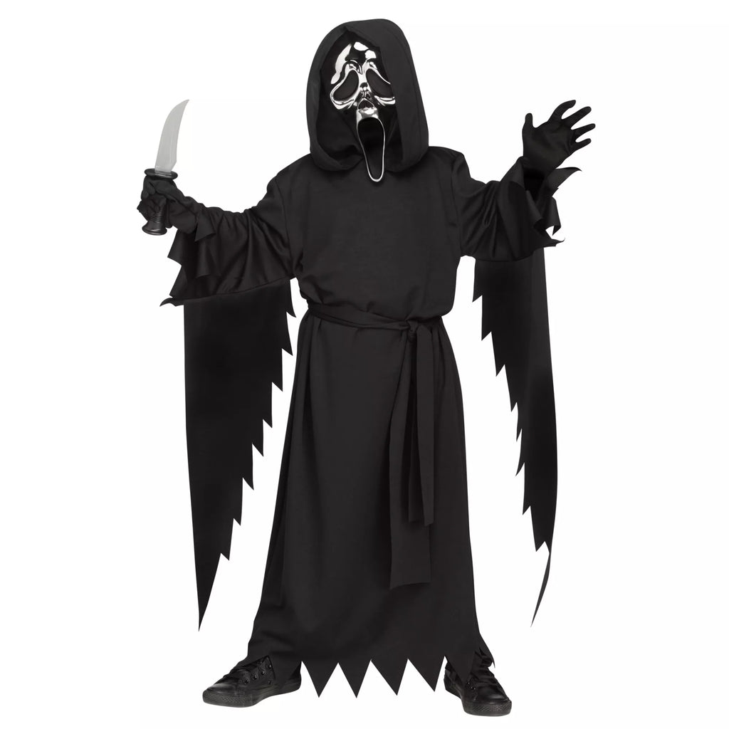 Kids Chrome Ghost Face Costume