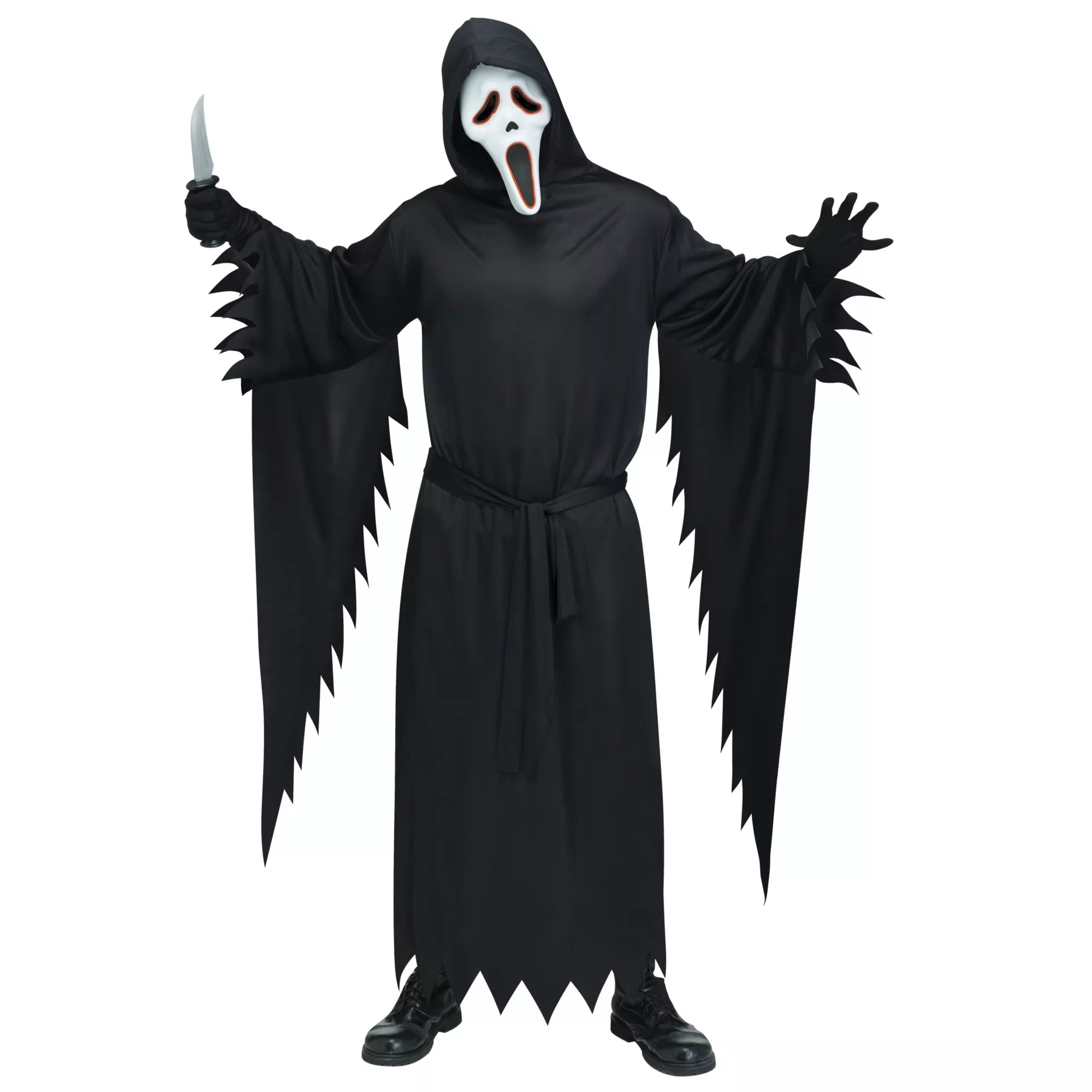 Adult Light-Up Ghost Face Costume
