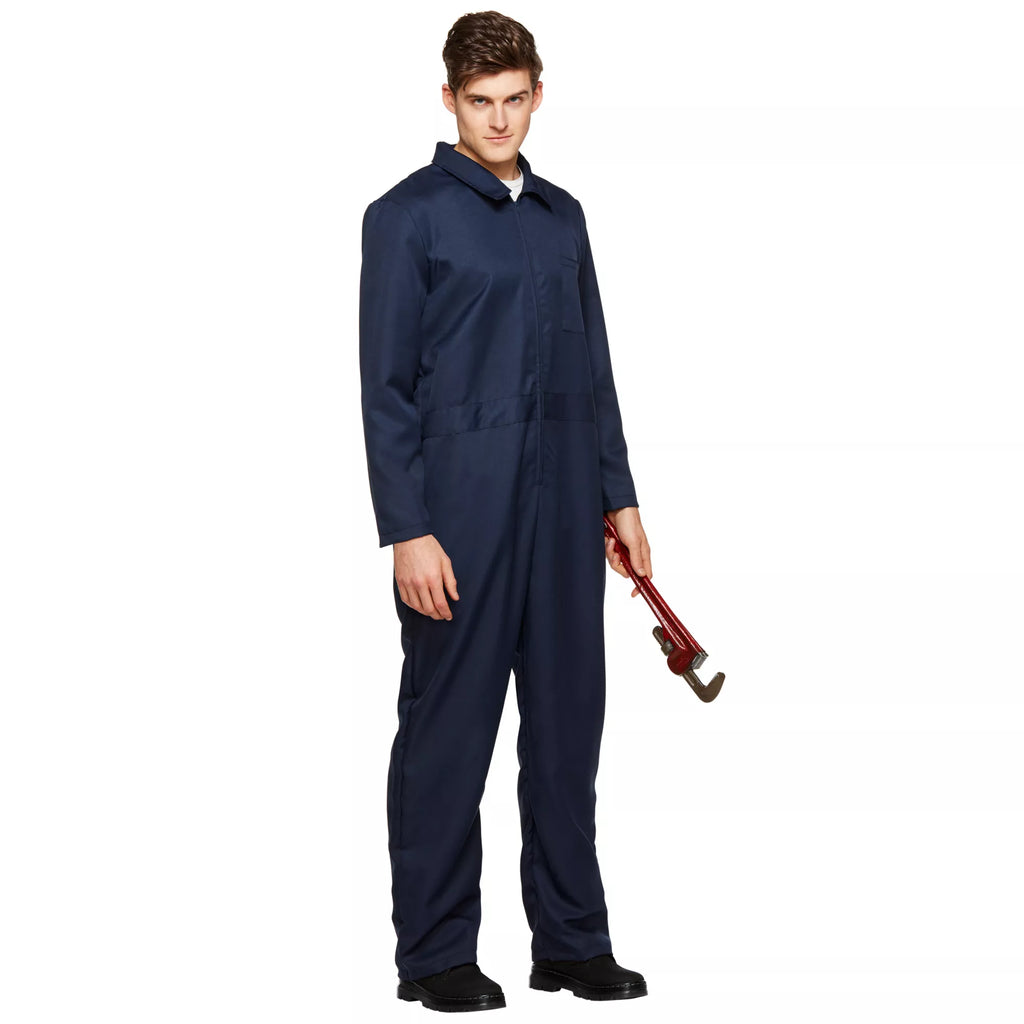 Adult Blue Plus Size Jumpsuit