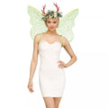 Green Floral Fairy Wings