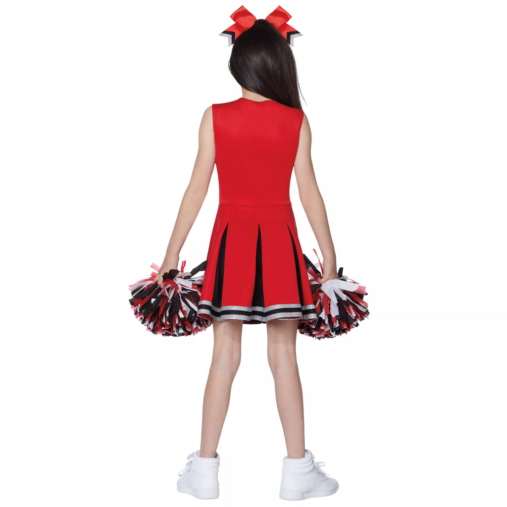 Kids Red and Black Cheerleader Costume