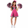 Kids Pink Cheerleader Costume