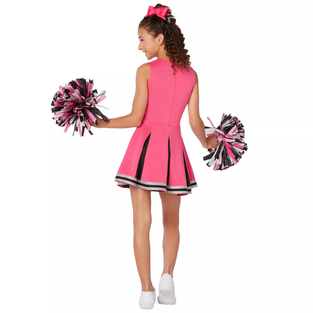 Kids Pink Cheerleader Costume